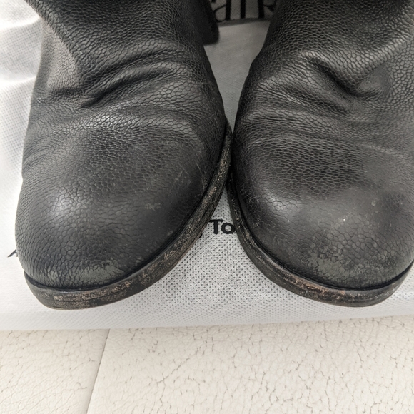 Rare! Chanel Quilted CC Over The Knee Black Leather Boots Size 10.5 US Women - Picture 15 of 16